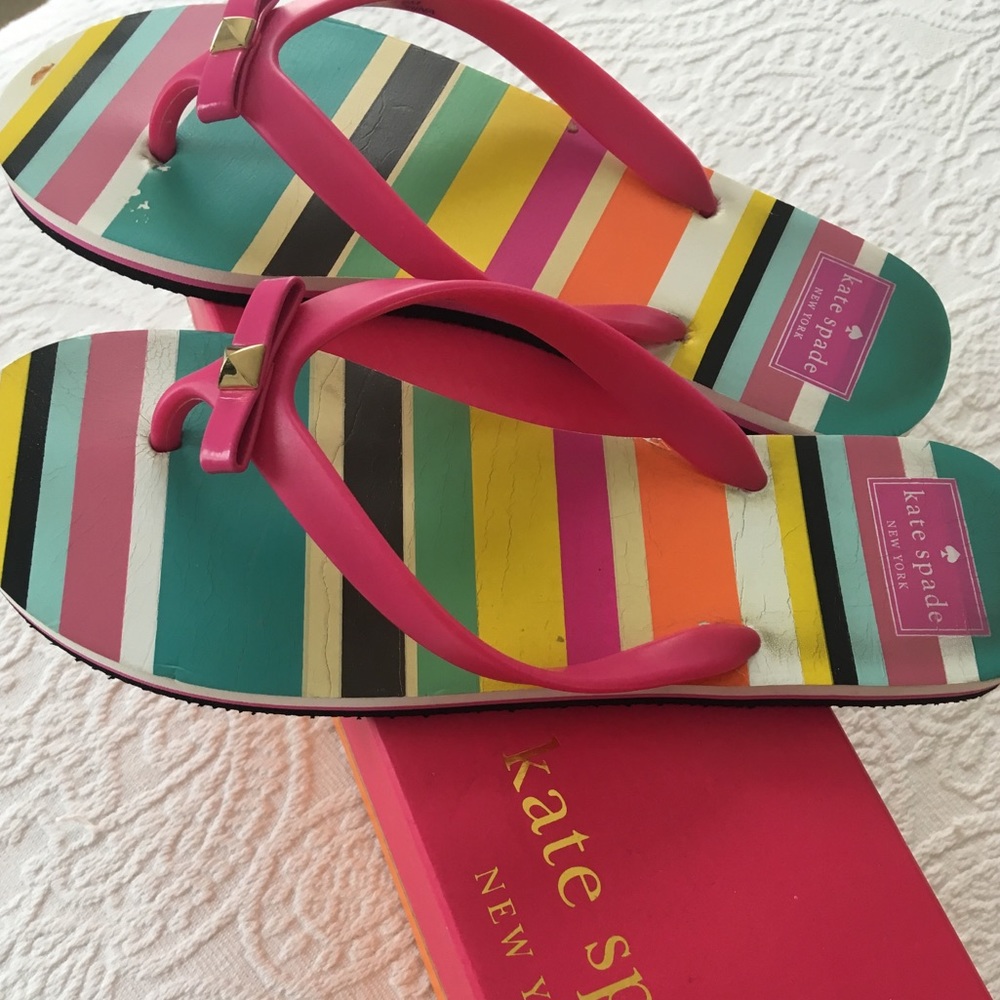 Colorful Kate Spade flip flops *****AUTHENTIC****